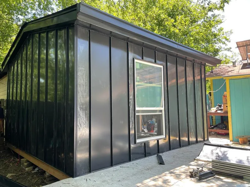 Black standing seam metal wall panels for Metal Roof Installation in Timonium